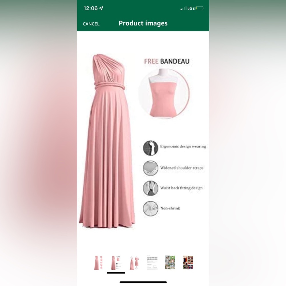 Bridesmaid dress, can be worn many ways, never worn